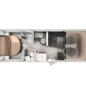 Hymer B-ML I 790 Motorhome - Floorplan Layout