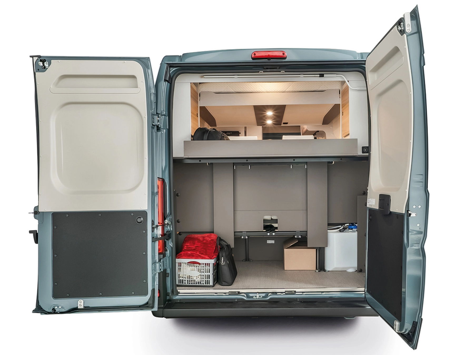 Burstner B66 644 Campervan - Exterior Rear Open