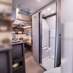 Burstner B66 644 Campervan - Interior Washroom Shower