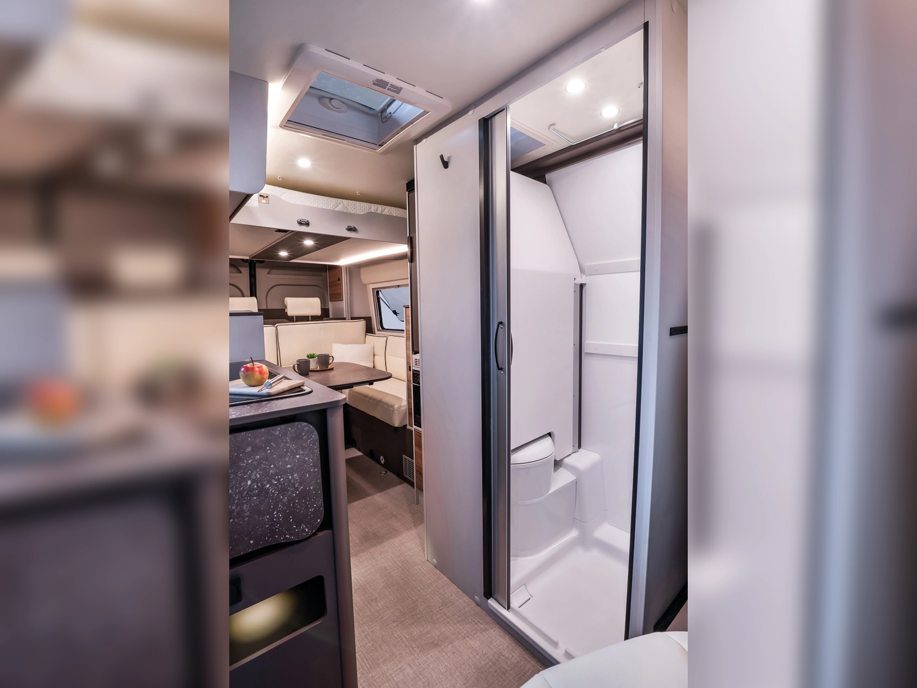 Burstner B66 644 Campervan - Interior Washroom Shower