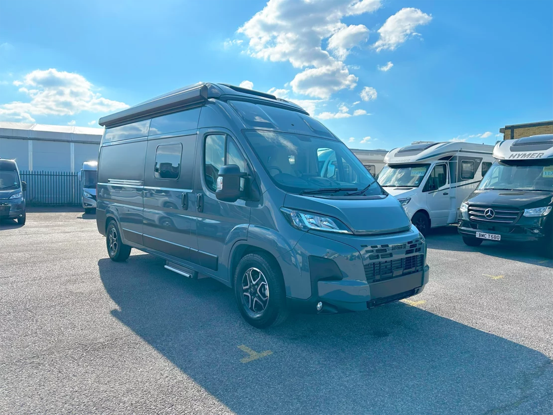 Hymer Free 600 Campus Pop Top Special Edition Exterior Front Left