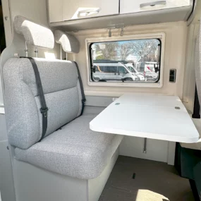 Hymer Free 600 Campus Pop Top Special Edition Campervan Lounge area