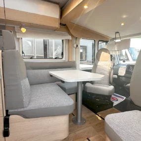 Hymer B-MC I 680 Motorhome Lounge area with swivel chair