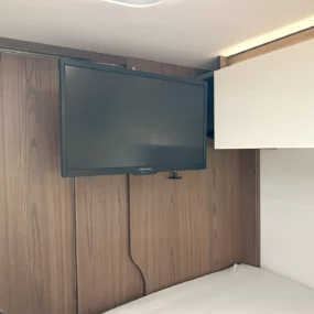 Hymer B-ML I 880 Motorhome TV Bedroom Area