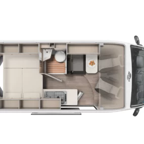 Carado CV540 Pro Campervan - Floorplan Layout