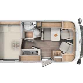 Carado V132 Pro Plus Motorhome - Floorplan Layout