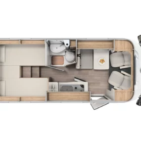 Carado V337 Pro Plus Motorhome - Floorplan Layout