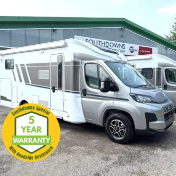 Carado T338 Pro Plus Motorhome - Exterior Front Right BADGE