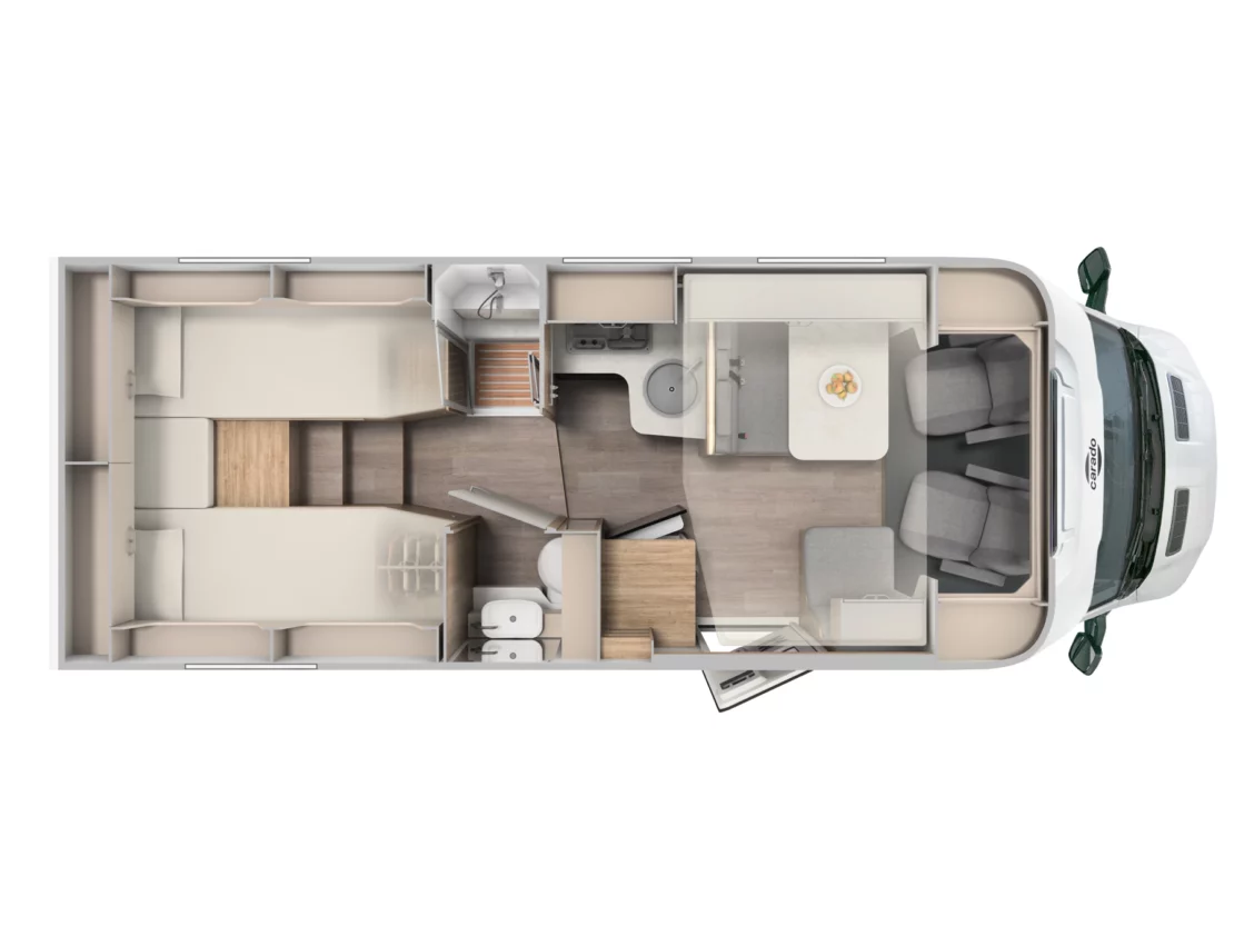 Carado T447 Pro Plus Motorhome - Floorplan Layout