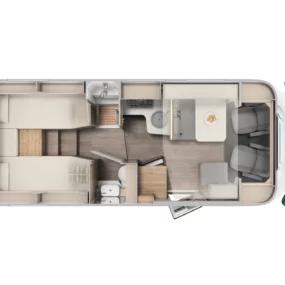 Carado T447 Pro Plus Motorhome - Floorplan Layout