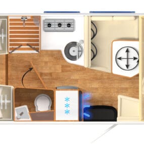 Hymer B-MC I 680 Motorhome For Sale - Layout Floorplan