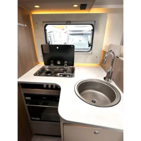 Carado T447 Pro Plus Motorhome For Sale - Kitchen Open