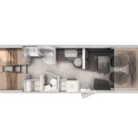 Hymer B-ML I 880 Motorhome - Floorplan Layout