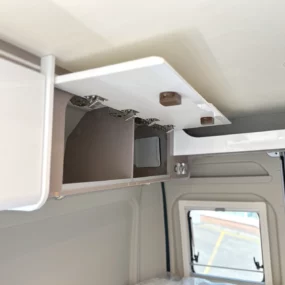 Burstner Eliseo C540 Pop Top Campervan Overhead Bedroom Storage