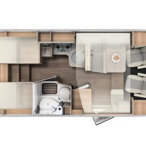 Carado T 338 Edition 24 Motorhome For Sale - Floorplan Layout