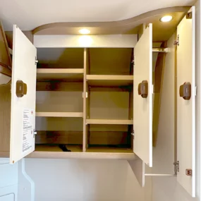 Malibu 540 DB Compact Pop Top Campervan Bedroom Wardrobe