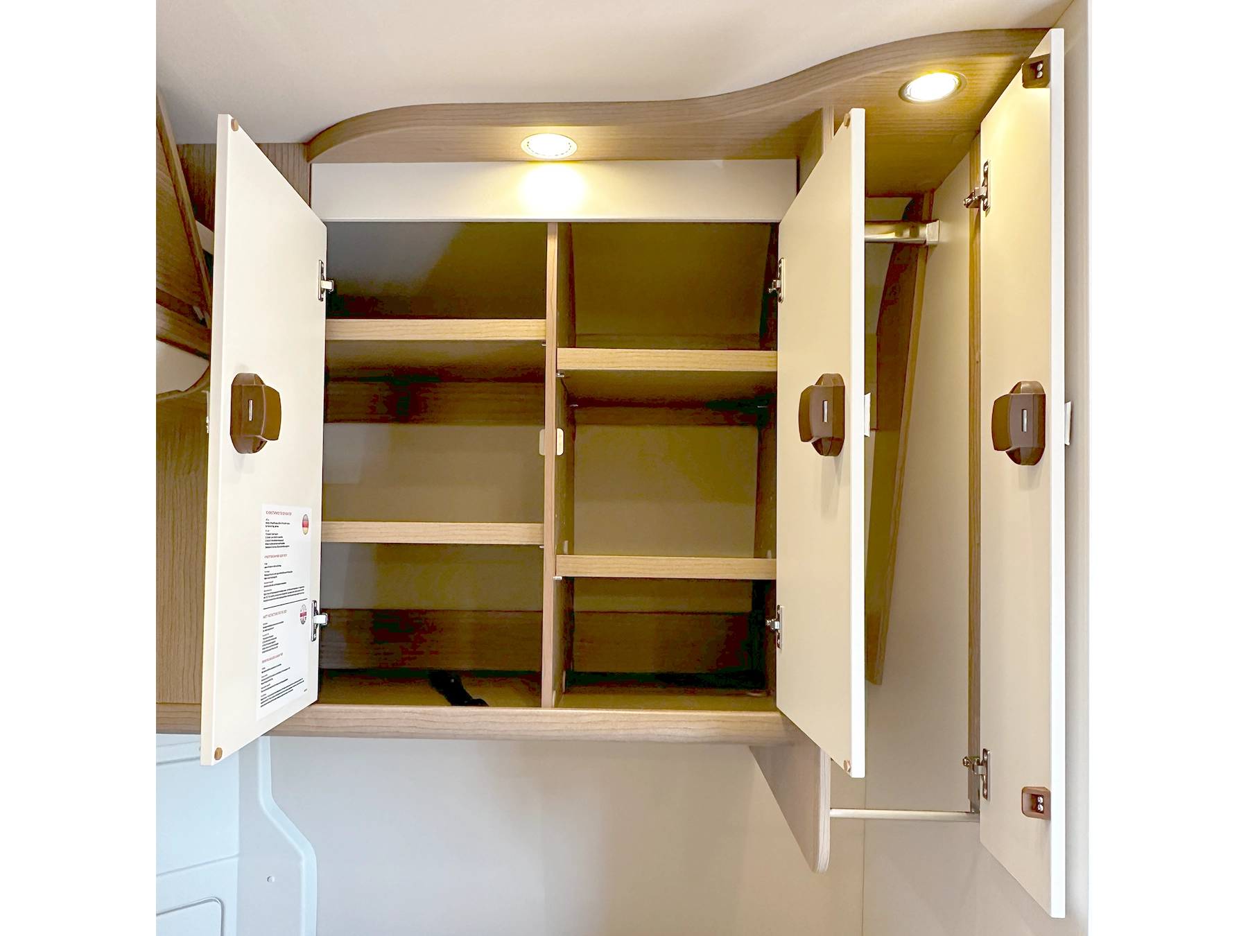 Malibu 540 DB Compact Pop Top Campervan Bedroom Wardrobe