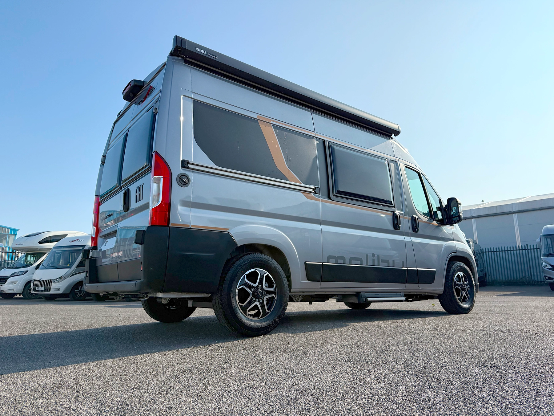 Malibu 540 DB Compact Pop Top Campervan Exterior Left Back Side