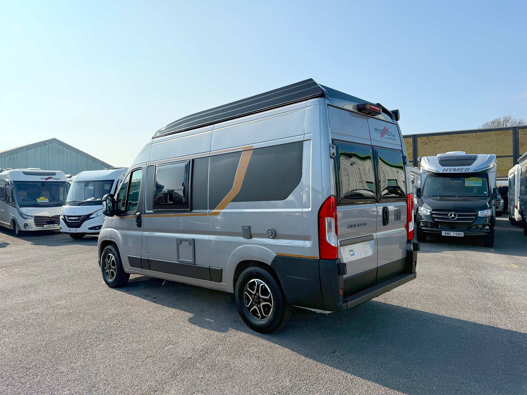 Malibu 540 DB Compact Pop Top Campervan Exterior Right Back Side