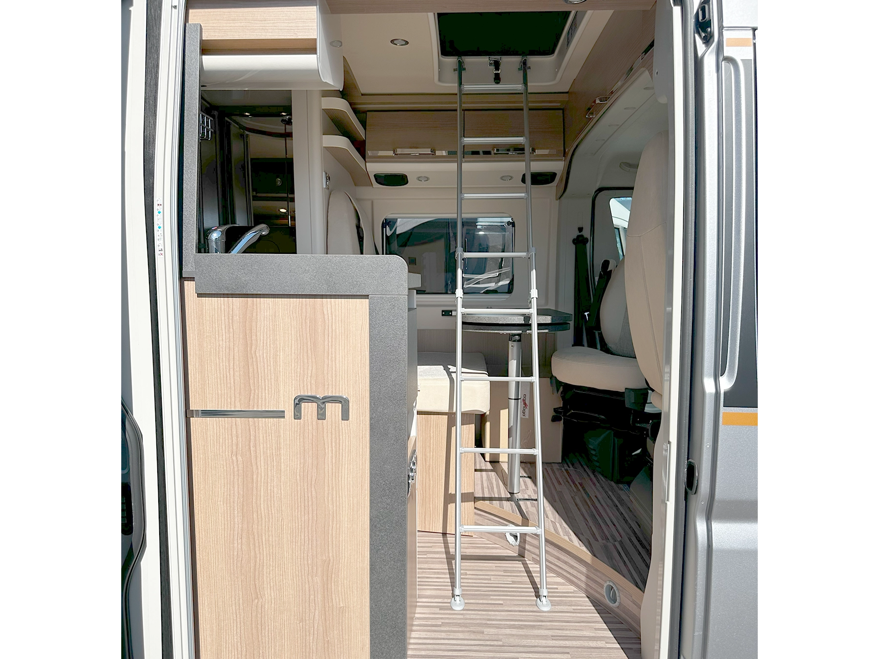 Malibu 540 DB Compact Pop Top Campervan Ladder to Pop-Top roof