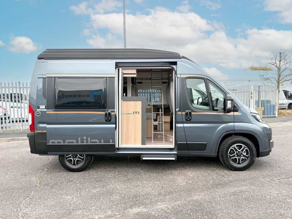 Malibu 540 DB Compact Campervan N102618 - Exterior Right Open