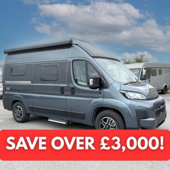 Hymer Ayers Rock Campervan 2559 - Exterior Front Right SAVINGS IMAGE