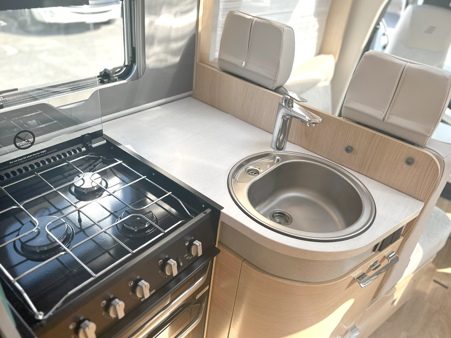 Hymer B-MC T 600 Whiteline Kitchen Worktop