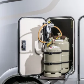 Hymer B-MC I 580 Motorhome - Exterior Gas Bottle Storage