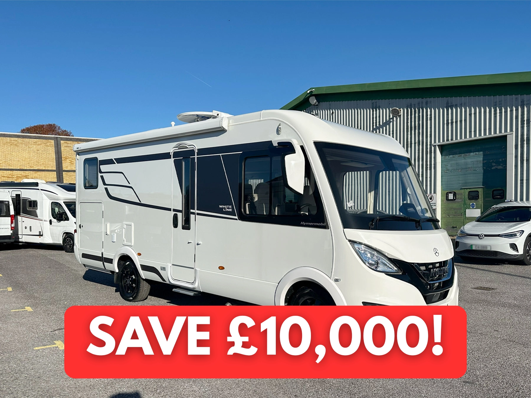 Hymer B-MC I 600 Whiteline Motorhome 7045 - Exterior Front Right BADGE