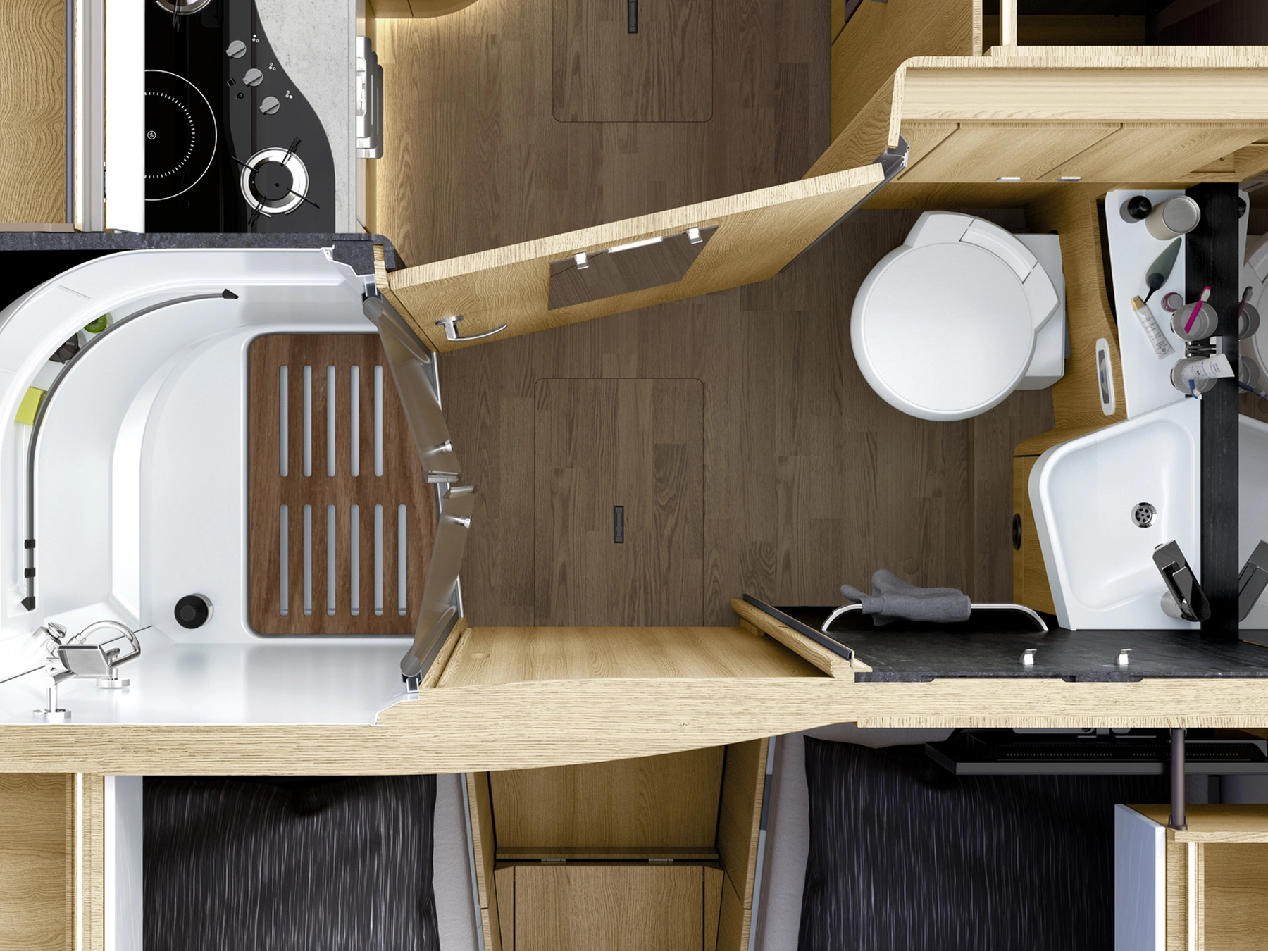 Hymer B-ML I 780 Motorhome - Bathroom Overhead