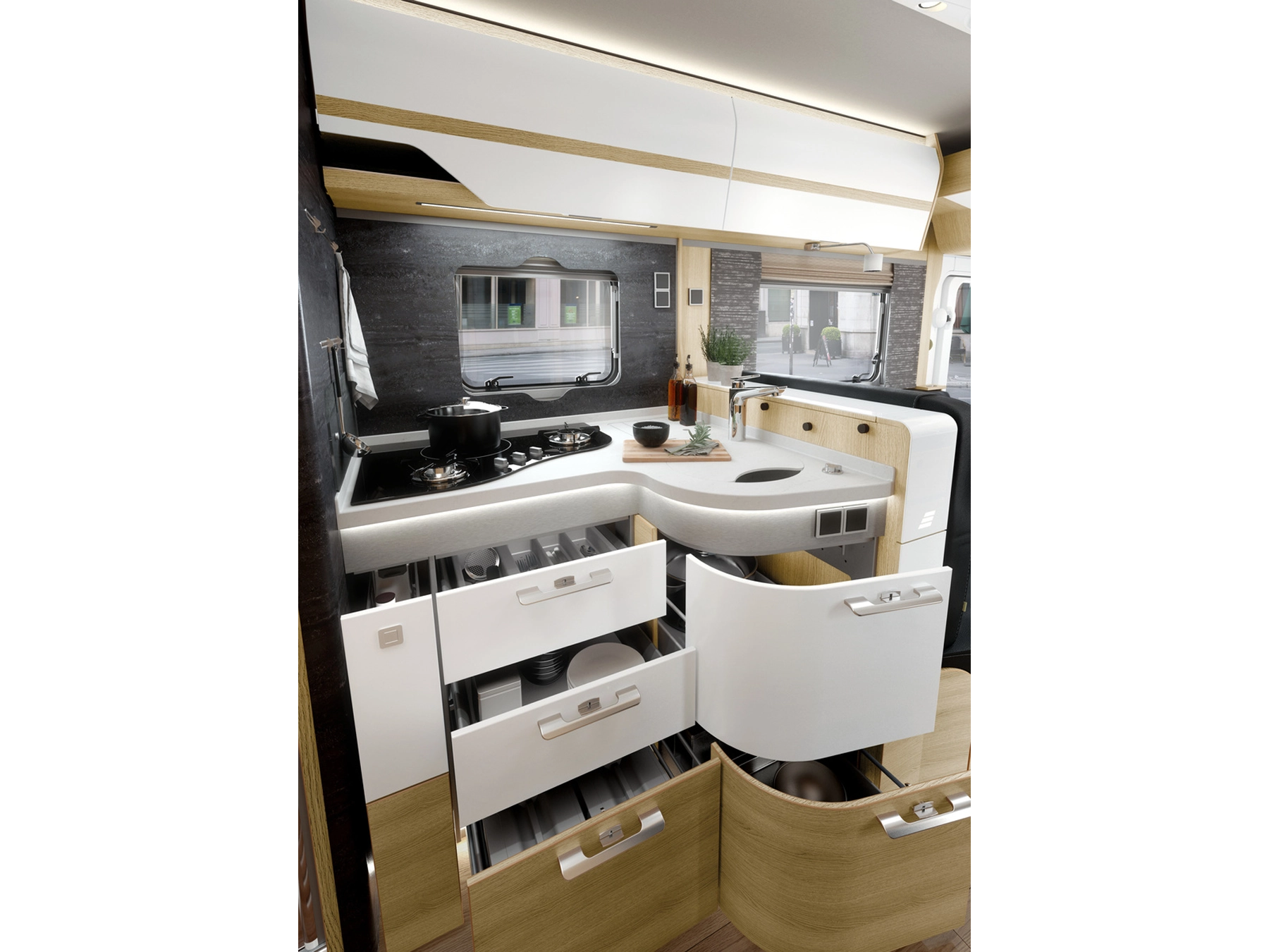 Hymer B-ML I 780 Motorhome - Kitchen Drawers