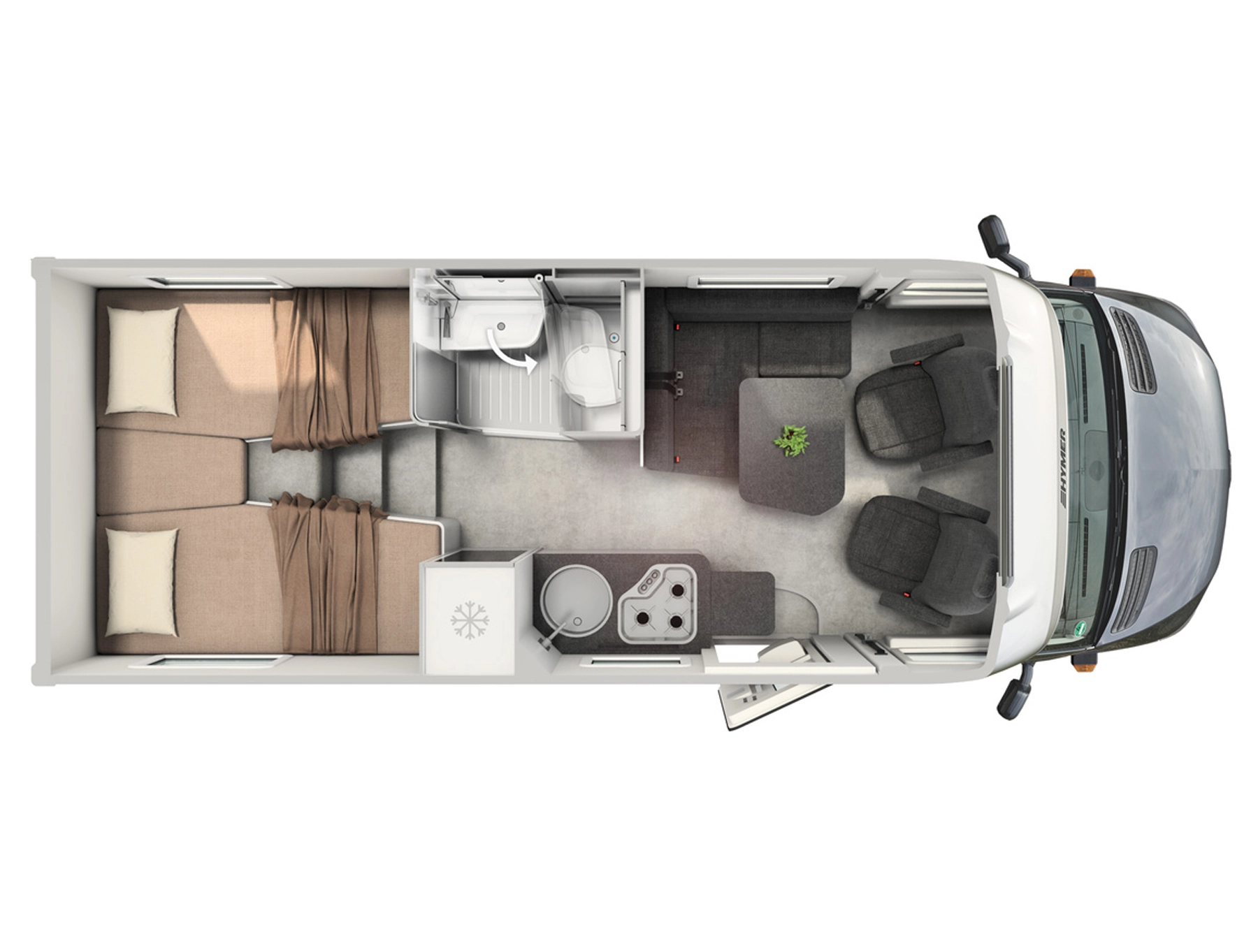 Hymer ML-T 570 CrossOver 4x4 Motorhome - Layout