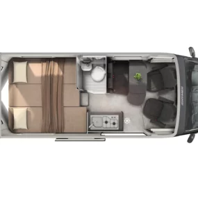 Hymer Yosemite Campervan - Floorplan Layout