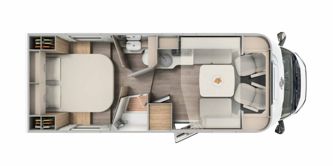 Carado T 459 Pro+ - Floorplan Layout