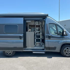 Hymer Ayres Rock Pop Top Exterior Habitation Door Open