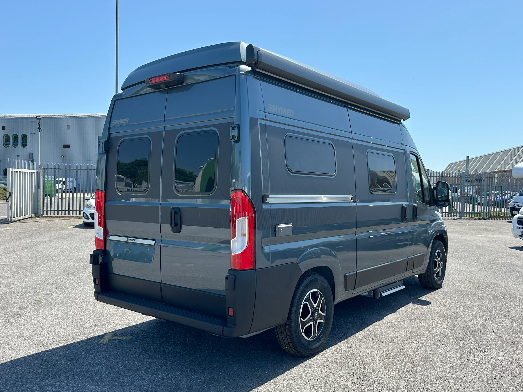 Hymer Ayres Rock Pop Top Exterior Rear Left