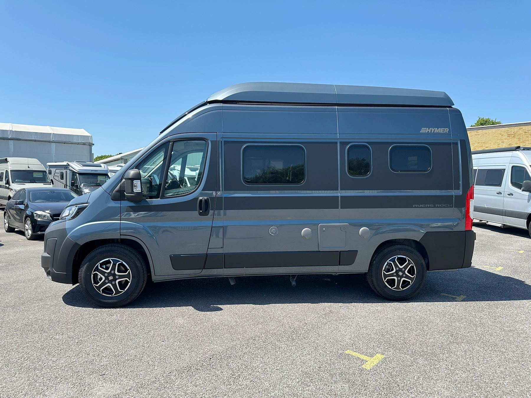 Hymer Ayres Rock Pop Top Exterior Right Side