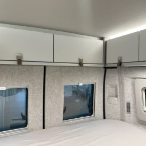 Hymer Ayres Rock Pop Top Overhead Storage Bedroom