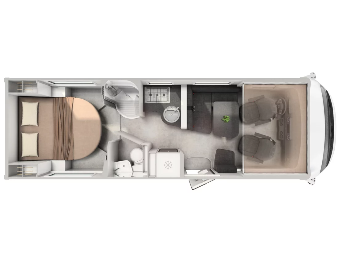 Hymer B-ML I 790 Motorhome - Floorplan Layout