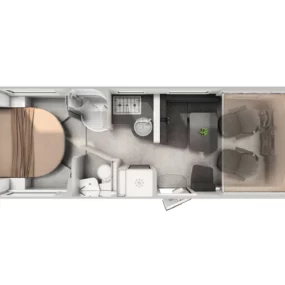 Hymer B-ML I 790 Motorhome - Floorplan Layout