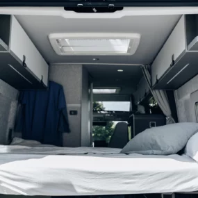 Hymer Yellowstone Campervan - Bedroom Windows