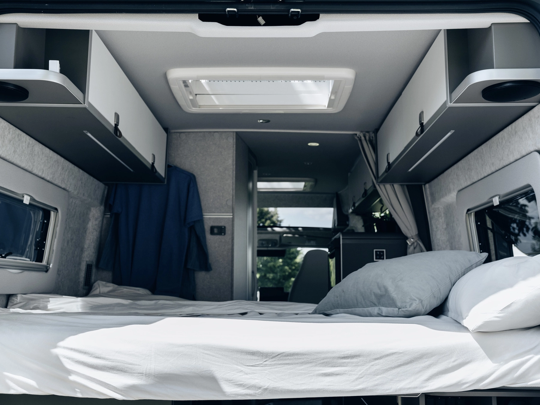Hymer Yellowstone Campervan - Bedroom Windows