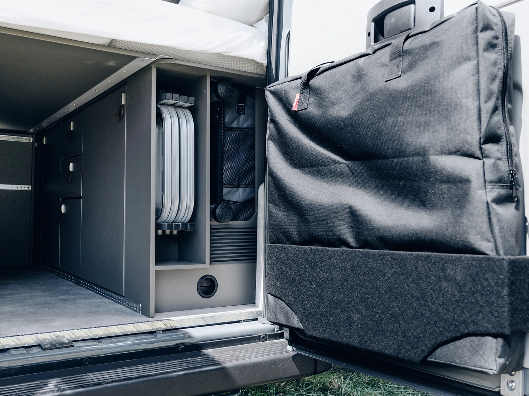 Hymer Yellowstone Campervan - Garage Storage