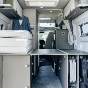 Hymer Yellowstone Campervan - Rear Storage