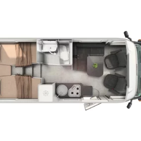 Hymer ML-T Xperience Motorhome - Floorplan Layout
