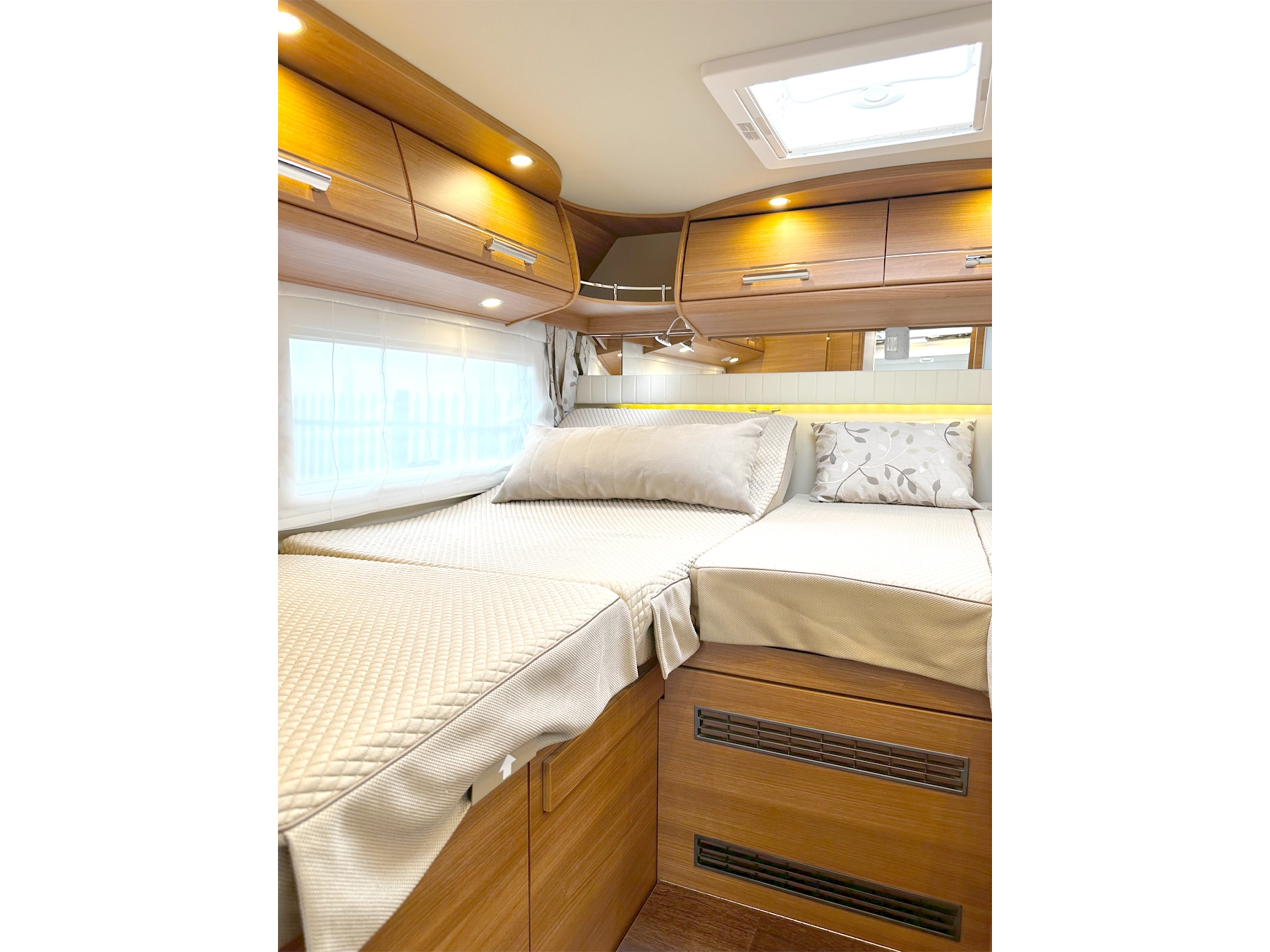 Carthago Chic C-Line I Motorhome - Bedroom Twin Beds Left