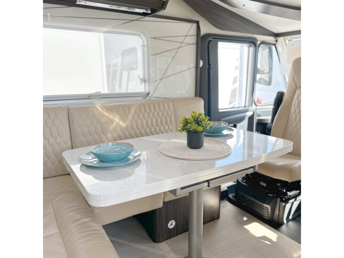Burstner Elegance I 920G Motorhome Lounge Area