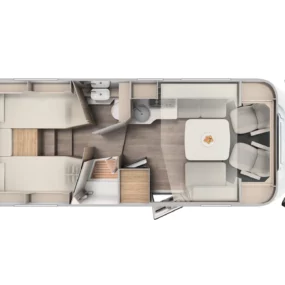 Carado T457 Pro Plus Motorhome - Floorplan Layout