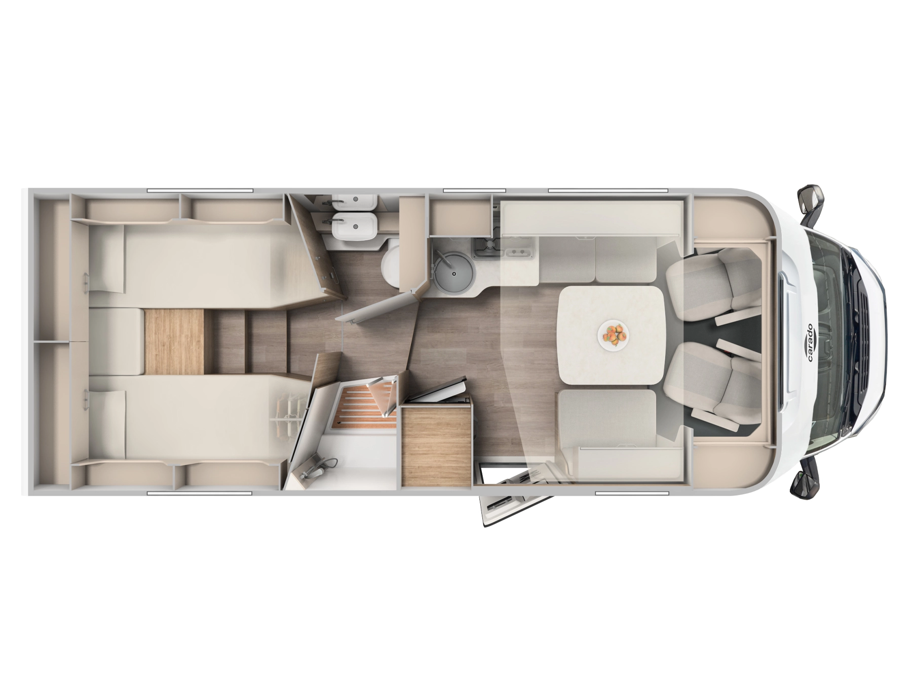 Carado T457 Pro Plus Motorhome - Floorplan Layout