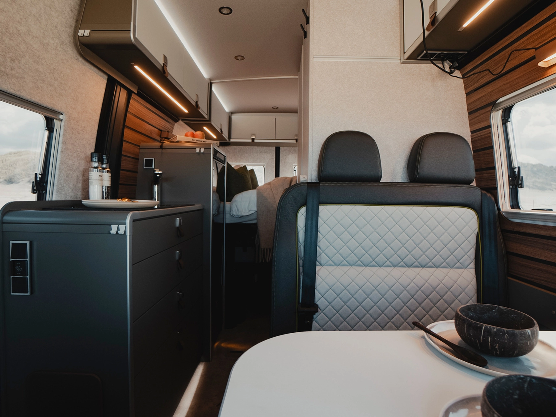 Hymer Grand Canyon S CrossOver Campervan - Inside View